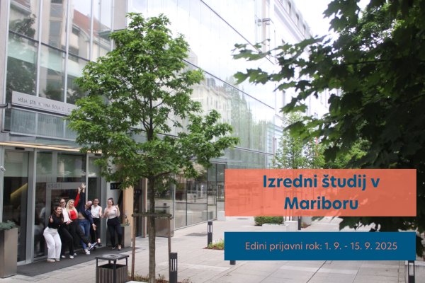 Odprt je edini prijavni rok za izredni &scaron;tudij v Mariboru