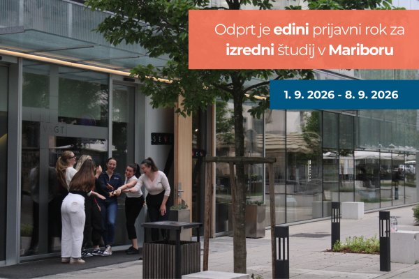 Odprt je edini prijavni rok za izredni &scaron;tudij v Mariboru