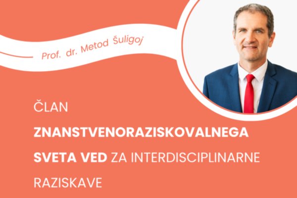 Prof. dr. Metod &Scaron;uligoj član Znanstvenoraziskovalnega sveta ved za interdisciplinarne raziskave